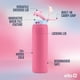 thumbnail image 3 of Botella de agua Ello Pop & Fill de acero inoxidable de 1,2 litros Cherry Breeze, 3 of 9