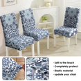 thumbnail image 5 of Set of 4 Dining Chair Covers, Washable Polyester Kitchen Slipcovers Featuring Earthy, Tribal Style, Boho Chic, Vintage, Retro Patterns with Stretch and Removable Protector for Farmhouse Kitchen, 5 of 7