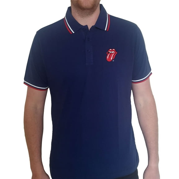 The Rolling Stones Unisex Polo Shirt Classic Tongue (Small)