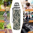 thumbnail image 7 of Sports Water Bottle 1000ML Tritan Food Grade Clear Water Bottle Fitness Outdoor Sports Bike Green Stripe, 7 of 7