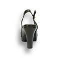 thumbnail image 4 of PEERAGE Linda Women Wide Width Leather Slingback Pump BROWN 8, 4 of 6