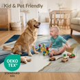 thumbnail image 4 of ODIKA 5'x7' Ultra-Soft Area Rug, Hallway Contemporary Long Swirled Flowing Ripple Abstract Hallways None Washable, Bare feet friendly, Silk-Touch for Bedroom Home office, 4 of 7