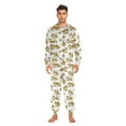 thumbnail image 5 of Adult Christmas Onesie Animal Tigers Triangles Zipper One-Piece Pajamas Unisex with Pockets, 5 of 6