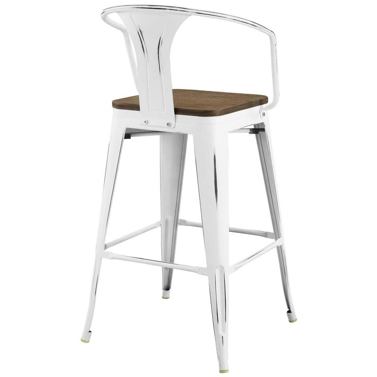 Modway Promenade Bar Stool in White Walmart