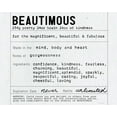 thumbnail image 2 of Kamdon Kreations 14x12 Black Ornate Wood Framed with Double Matting Museum Art Print Titled - Beautimous, 2 of 4