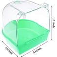 thumbnail image 4 of 26-27 Removable plastic parrot bath plug-in cleaning tub (green) 1 piece, 4 of 5