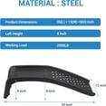 thumbnail image 3 of AOILE 4000 Lbs Steel Car Ramp Set, Heavy-Duty Auto Ramps for Oil Change & Car Repair, 8" Lift, Black, 3 of 8