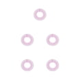 thumbnail image 1 of sweethay Peine elástico entrelazado con dientes circulares completos para mujer, peines de cristal flexibles, soporte para diadema, banda para Type1 NO1, 1 of 6