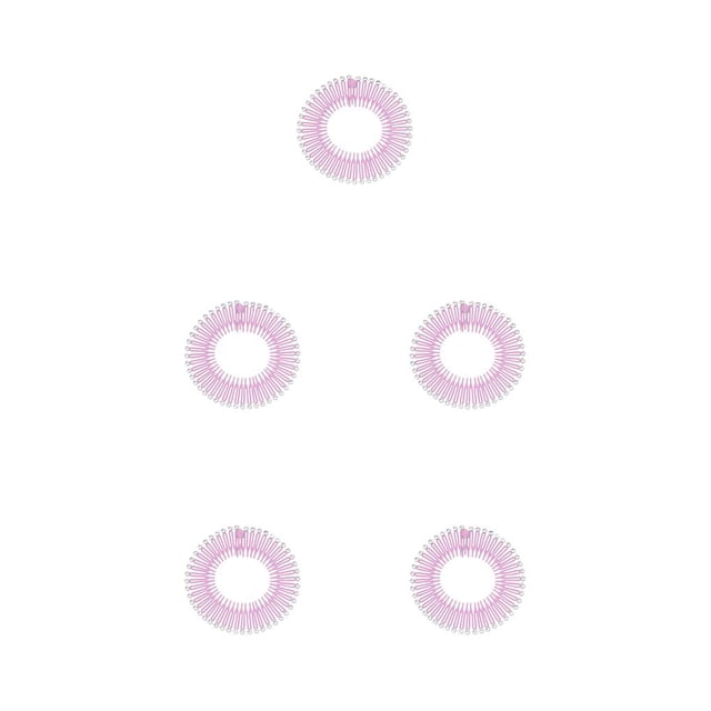 sweethay Peine elástico entrelazado con dientes circulares completos para mujer, peines de cristal flexibles, soporte para diadema, banda para Type1 NO1