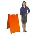 thumbnail image 2 of Plasticade 130-O Signicade A Frame Plain Portable Folding Sidewalk Sign, Orange, 2 of 7