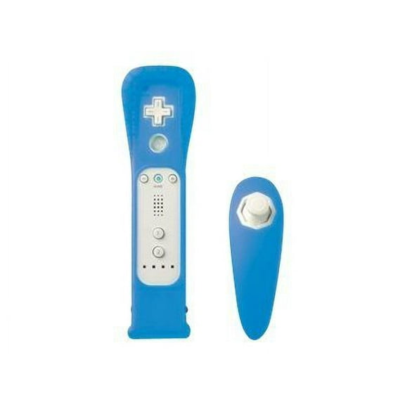 Memorex MotionPlus Remote Nunchuk Sleeves - Protective sleeve for game console controller - blue - for NINTENDO Wii Nunchuk Controller, Wii Remote with Wii MotionPlus