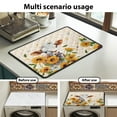 thumbnail image 7 of ZIATUBLES Washer and Dryer Top Protcetor Mat Water Resistant Washing Machine Top Dust Cover Pad for Laundry Room Kitchen Home Decor Accessories, 24 x 19.7 Inch, Cow Daisy Sunflower, 7 of 7