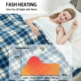 thumbnail image 6 of PMONPA Electric Heated Blanket for Adult, 51"x61" Soft Flannel Heating Blanket with 10 Heating Levels & 8 Hours Auto Off，Navy, 6 of 8