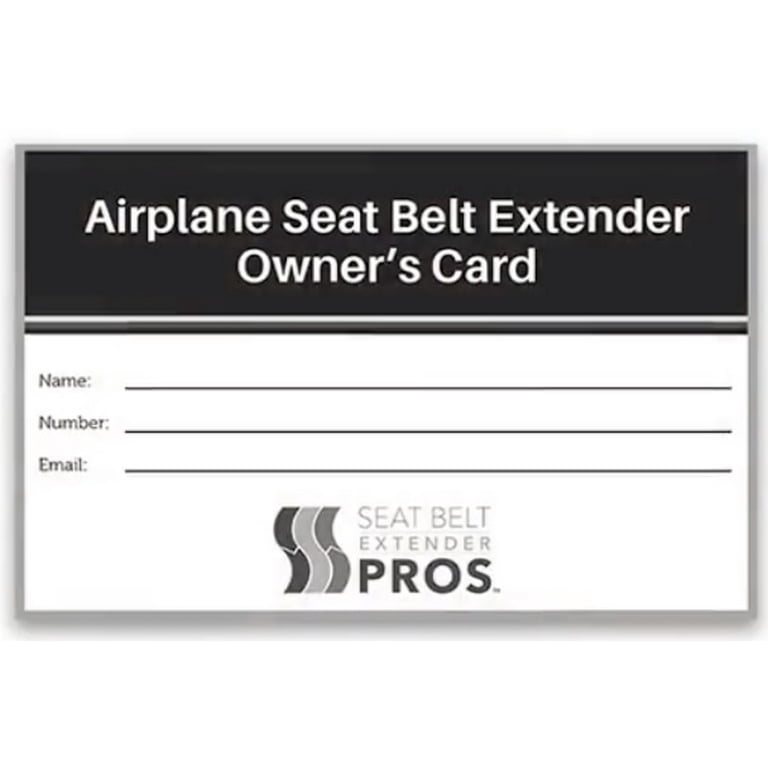 Airplane Seat Belt Extender Travel Edition 2-Pack with Ear Plugs