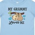 thumbnail image 4 of Inktastic My Grammy Loves Me with Sloth and Hearts Boys or Girls Baby T-Shirt, 4 of 5