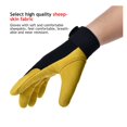 thumbnail image 4 of Leather Work Gloves Safety Labour Protection Garden Workers Welding Wear-Resistant, 4 of 7