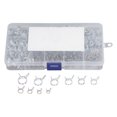 thumbnail image 2 of Hose Clamp, Stainless Steel Carbon Steel Light Weight Easy To Install Double Wire Spring Tube Clip 150Pcs  For Farm For Factory, 2 of 8
