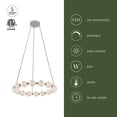 thumbnail image 4 of Alora Lighting Ch321032-Unv-010 Marni 33" Wide Led Ring Chandelier - Brass, 4 of 7
