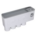 thumbnail image 4 of Portacepillos de dientes con dispensador de pasta de dientes y exprimidor, portacepillos de dientes magnético colgante, juego de portacepillos de dientes, portacep, 4 of 12