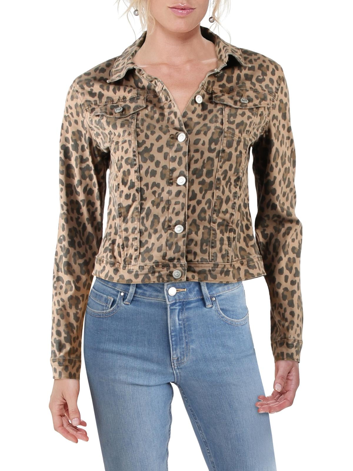 walmart leopard denim jacket