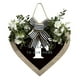 thumbnail image 1 of Guirnalda de 26 letras en forma de corazón con el apellido A Z para colgar en la puerta de entrada Guirnalda de primavera para colgar en la puerta de entrada, 1 of 3