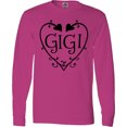thumbnail image 3 of Inktastic Gigi with Hearts and Swirls Long Sleeve T-Shirt, 3 of 5