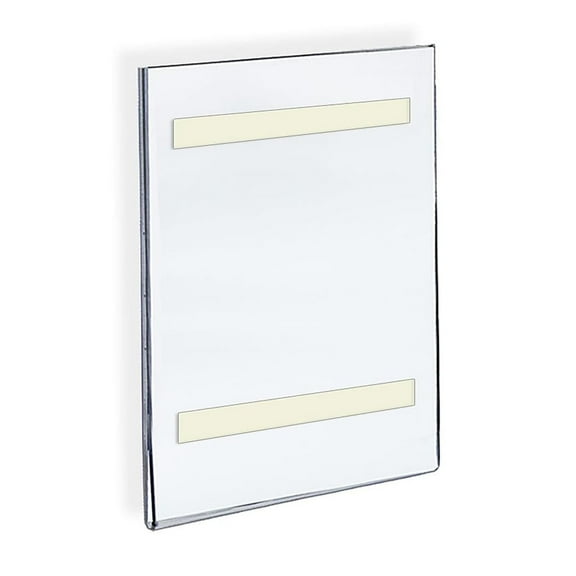 Azar 122013 8.5"W x 14"H Acrylic Sign Holder with Adhesive Tape , 10Pack