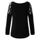 thumbnail image 5 of Tops con hombros descubiertos para mujer, blusa estampada retro con cuello redondo, camisa tipo túnica de manga larga, camisetas informales sueltas Fridja  hkj1756, 5 of 7