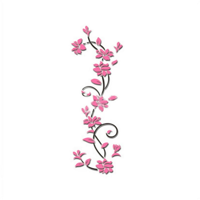 Fiudx Adhesivo de Pared Navideño, Diseño de Árbol Extraíble, Elementos Florales 3D, Decoración para El Hogar, Oficina y Baño, Fácil de Despegar y Pegar, Ambiente Festivo, Tamaño 24 X 80 Cm