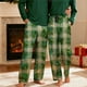 thumbnail image 1 of Pantalones de pijama largos para hombre, informales, con estampado a cuadros, holgados, deportivos, elásticos, rectos, vintage, con bolsillos, 1 of 9