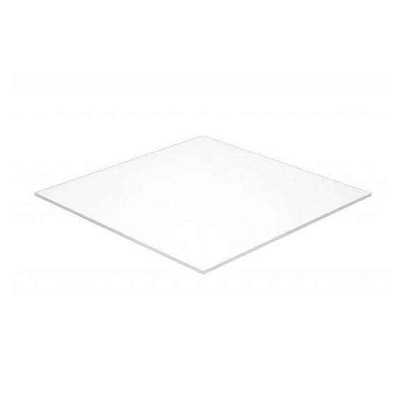 24" x 36" - 1/4" White Plexiglass Sheet, Translucent 55% (2447)