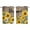 Brown Yellow, variant on 2 Panels Kitchen Tier Curtains 39 Inch Length, Yellow Sunflowers Grommets Window Treatment Curtain, Vintage Country Wood Grain Oil Painting Thermal Curtains Drapes for Living Room/Bathroom