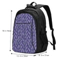 thumbnail image 5 of Pofeuu Lavender Flowers Print Storage Laptop Backpack with USB Charging Port[Water Resistant] College Computer Bookbag Fits, 5 of 7