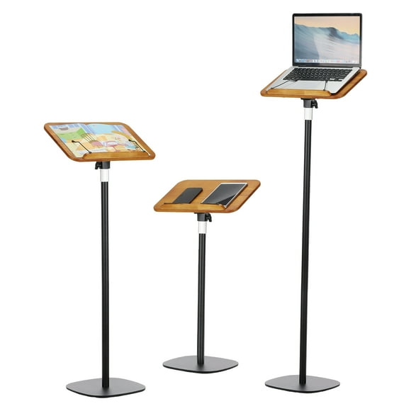 Uxcell Book Stand for Reading, Height Adjustable Floor Book Stand with Page Clip for Cookbook and Sheet Music