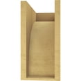 thumbnail image 4 of 7"W x 14"D x 14"H Classic Huntington Rough Cedar Woodgrain TimberThane Corbel, Primed Tan, 4 of 6