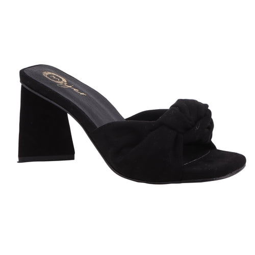 483-22 Sandalia Dama Mujer Negro Tacón 8 cm Cklass 483-22
