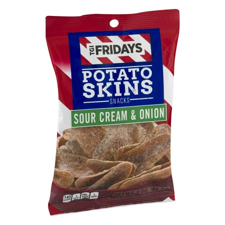 TGI Fridays Potato Skins Snacks Sour Cream & Onion, 3.0 OZ - Walmart.com