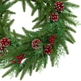 thumbnail image 4 of Northlight Real Touch™️ Wind River Fir with Glittered Pinecones Artificial Christmas Wreath - 24" -, 4 of 9