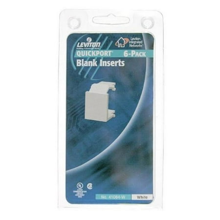 Quickport Blank Insert, White Leviton Standard Receptacle Plates R04-41084-W