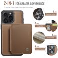 thumbnail image 3 of Dteck Wallet Case for iPhone 15 Plus,Luxury Leather Detachable Credit Card Holder Slot Magnetic Pocket Case RFID Blocking Shockproof Kickstandv Cover for iPhone 15 Plus,Brown, 3 of 10