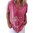 thumbnail image 1 of Elegante mujer con cuello en V estampado camiseta blusa Tops sudadera OAVQHLG3B Store  lin121212, 1 of 4