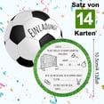 thumbnail image 2 of 14 tarjetas de invitación de fútbol para cumpleaños infantiles, invitaciones de fútbol redondas para cumpleaños infantiles, para fiestas de cumpleaños de niños y niñas, pequeñas fiestas de fútbol, 2 of 7