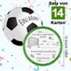 thumbnail image 2 of 14 tarjetas de invitación de fútbol para cumpleaños infantiles, invitaciones redondas de fútbol para cumpleaños infantiles, para fiestas de cumpleaños de niños y niñas, fiestas de fútbol para, 2 of 7