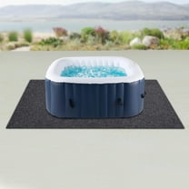 74x72 In Extra Large Hot Tub Pad Inflatable Hot Tub Mat Outdoor Indoor Ground For Hot Tubs, BBQ Mats