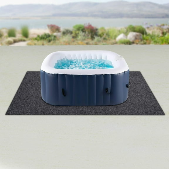 DENEST Hot Tub Pad for Inflatable Hot Tub,Extral Large Ground Mat for Outdoor Indoor Use