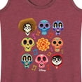 thumbnail image 3 of Coco - Musical Skulls - Women's Racerback Tank Top, 3 of 5