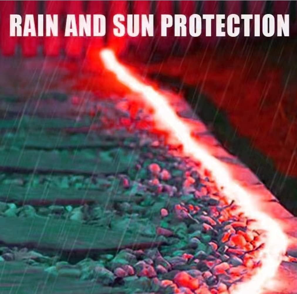 RED Neon Light Strip 18FT Flexible Neon Rope Lights Indoor Outdoor Led Strip Lights Waterproof 120LEDs/M AC 110VPlug and Neon LED Lights for Bedroom Home Commercial Lighting