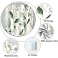 thumbnail image 5 of Abstract Eucalyptus Leaves Shower Curtains Sage Green Gold Branches Leaf Nature for Bathroom Farmhouse Style Home Decor Waterproof Polyester Fabric Shower Curtain with Hooks, 72x84 Inch, 5 of 6