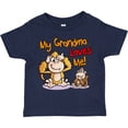 thumbnail image 3 of Inktastic My Grandma Loves Me Monkey Boys or Girls Toddler T-Shirt, 3 of 5
