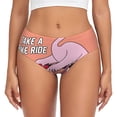 thumbnail image 1 of Balery Flamingo Riding a Bicycle Ropa Interior de Algodón para Mujer con Dibujo – Braguitas Cómodas y Elásticas, Estilo Clásico-Medium, 1 of 6